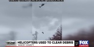 Helicopters used to clear debris in Yancey County