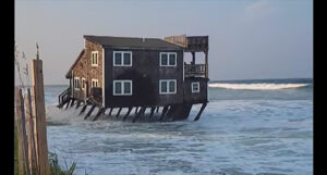 Numerous Outer Banks Homes Collapse Into Ocean Amid Hurricane Swells