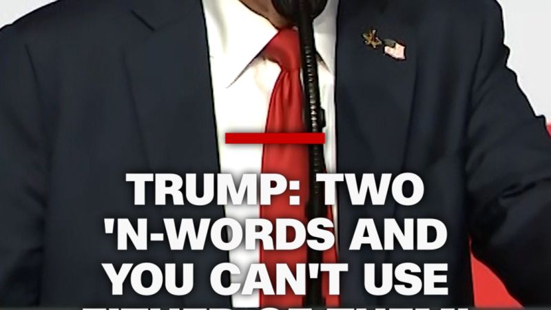 Trump: Two ‘N-words and you can’t use either of them’