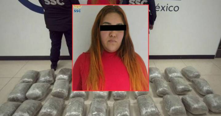 Capturan a mujer en Tepito con una subametralladora y forrada de marihuana; intentó sobornar