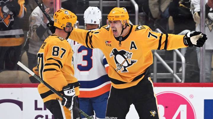 Crosby, Malkin combine for 5 points, Penguins top Islanders