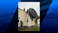 Seekonk firefighters respond to trampoline on roof