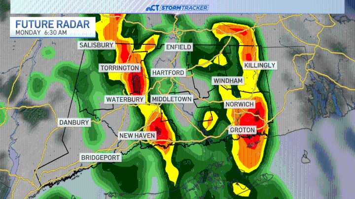 Tracking strong to possibly severe storms for start of new workweek