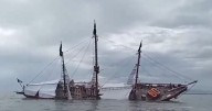 Adiós al Marigalante: el legendario barco pirata de Puerto Vallarta se hunde tras falla mecánica