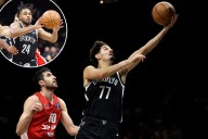 Nets give peek at potential starting five in lopsided preseason win