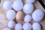 Llegó la tormenta y el cambio de tiempo a Córdoba: cayó granizo de gran tamaño