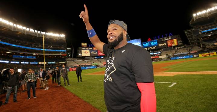 The Blue Jays eliminated the Yankees from the MLB postseason and a party ensued across North America