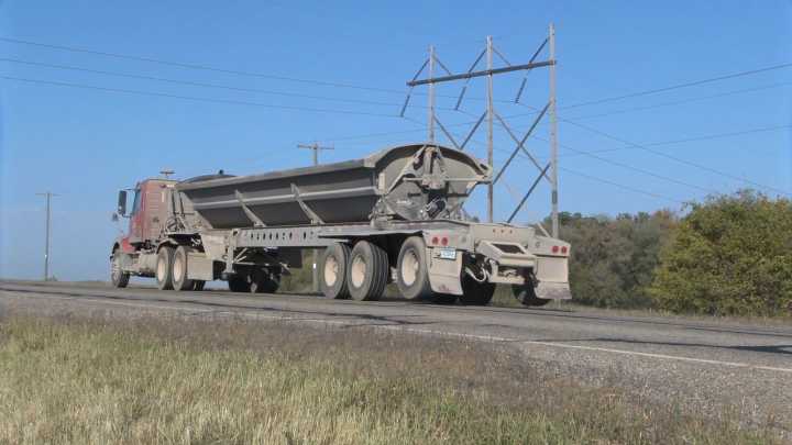 Harvest traffic collides with dairy farm construction in rural Richland County