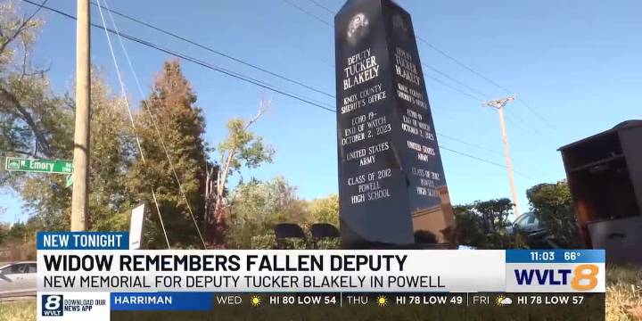 Deputy Tucker Blakely’s widow speaks out as husband has new memorial in his honor