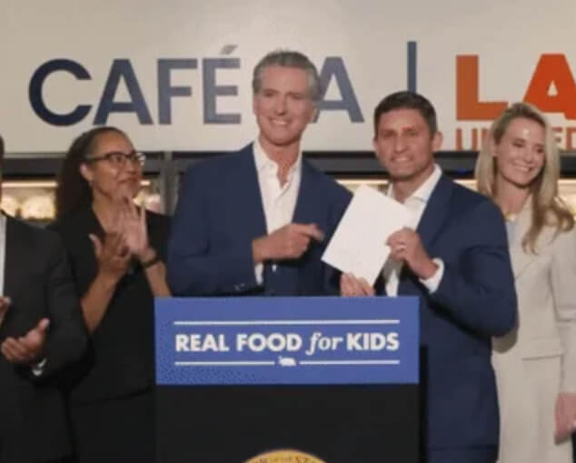 Newsom Signs Bill Limiting Ultra-Processed Foods in School Meals