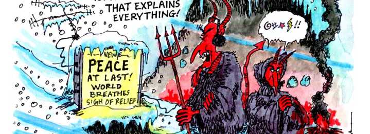 SOFREP Saturday Cartoon: Hell Hath Frozen Over in Gaza