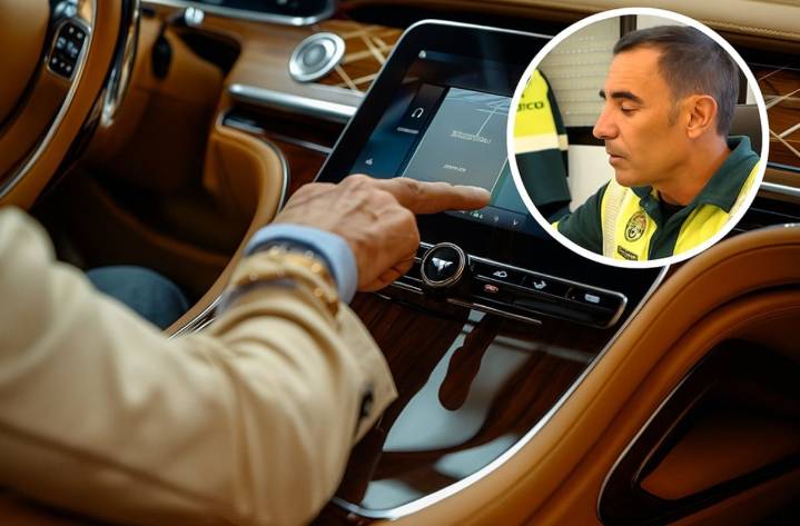 Carlos Conde, guardia civil, tajante: “Es incongruente multar por usar el móvil pero no por tocar la pantalla táctil del coche”