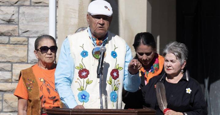 Through tears, residential school survivors share their stories on Parliament Hill