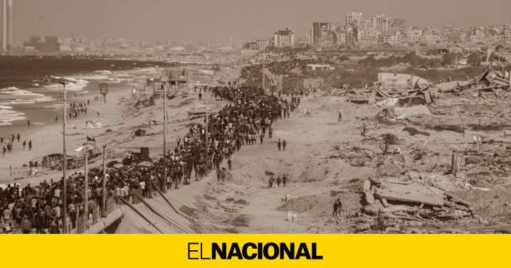 El 'río de la esperanza', la imagen de la paz en Gaza que riega las portadas (con permiso de Corina Machado)