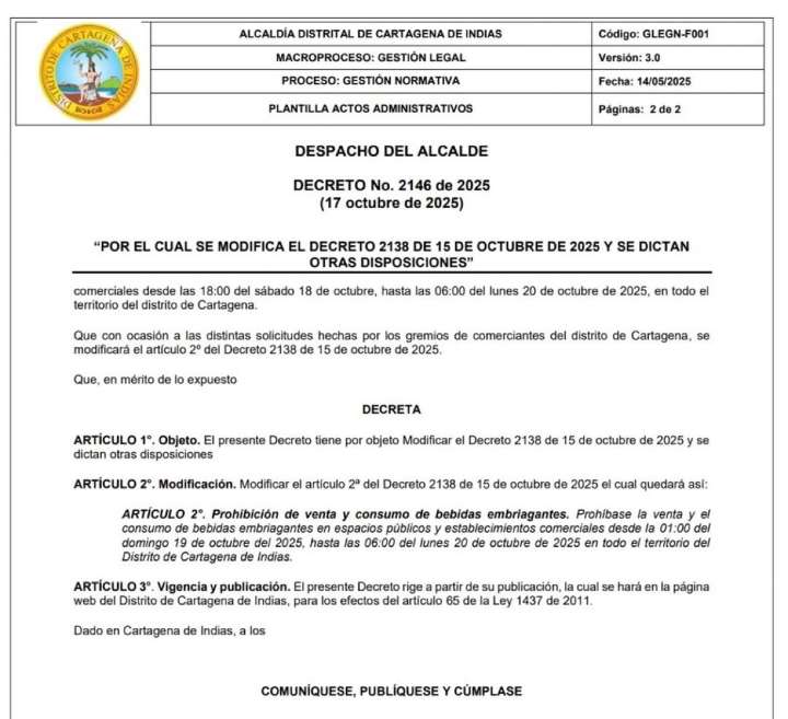 Distrito ajusta horario de Ley Seca y adopta medidas de orden público por elecciones de Consejos de Juventud este domingo