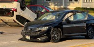 1 injured after crash on East Locust Street, one lane closure