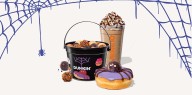 Dunkin’ launches new Halloween menu items, including a candy bar latte