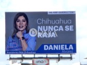 Promocionan a Daniela Álvarez por el PAN con espectaculares y RPN electoral