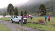 Intensa búsqueda de dos personas en el volcán Lanín