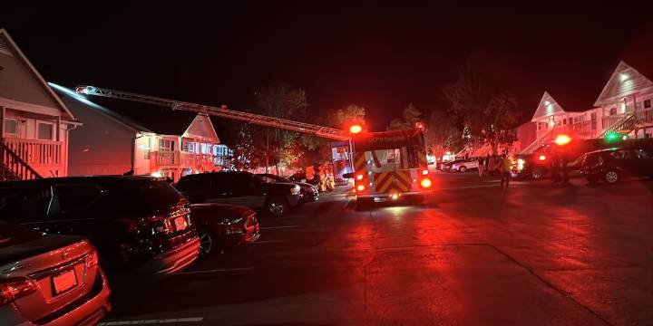 LIVE: 8 units damaged in Greenville apartment complex fire, officials say