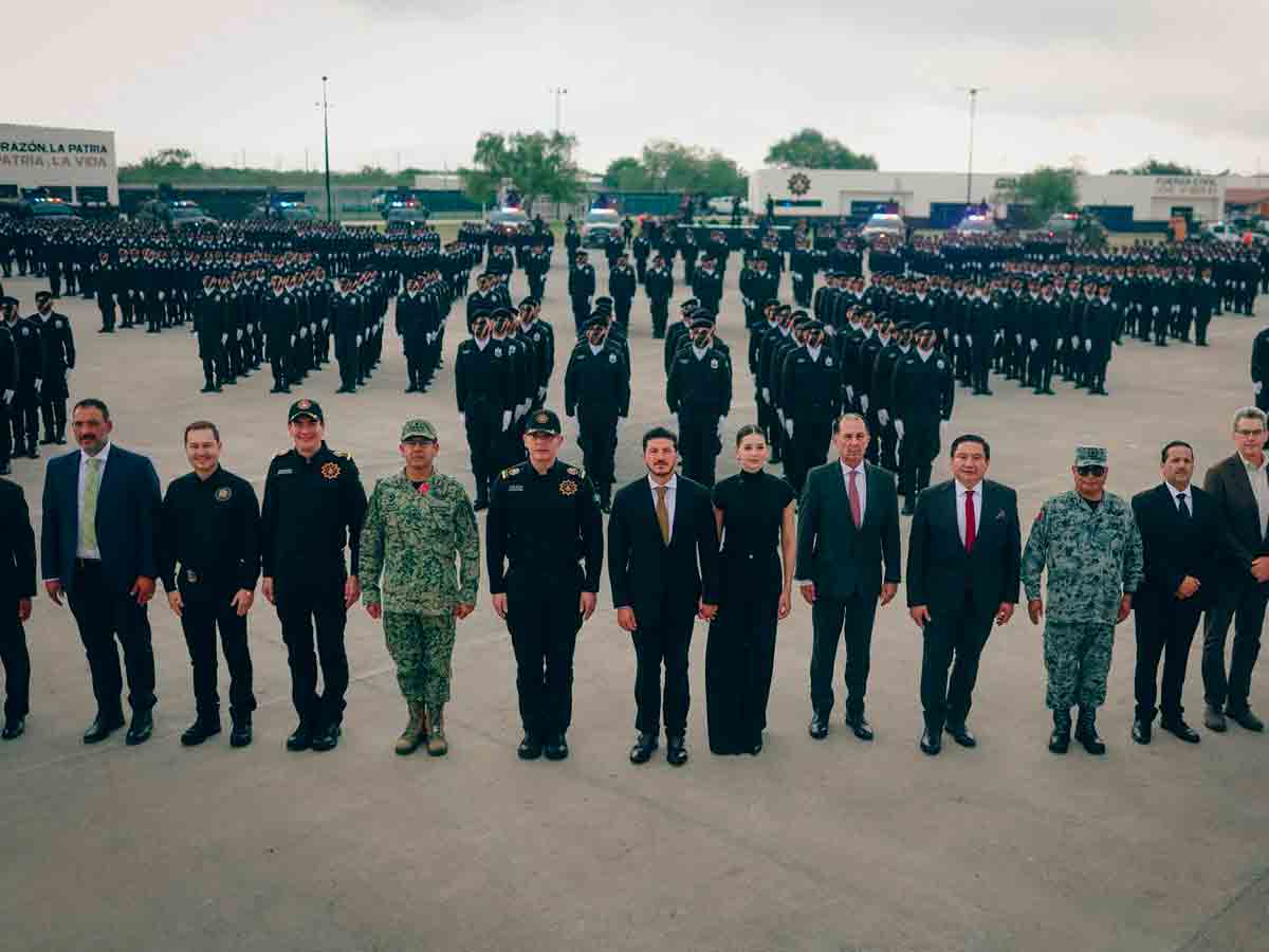 Se gradúan 408 nuevos cadetes de Fuerza Civil; Nuevo León avanza hacia meta sexenal
