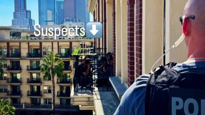 Suspects linked to foreign theft group arrested after crawling between 7th floor balconies 
