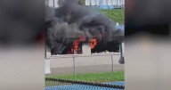Concession stand catches fire at East Allegheny High School football stadium