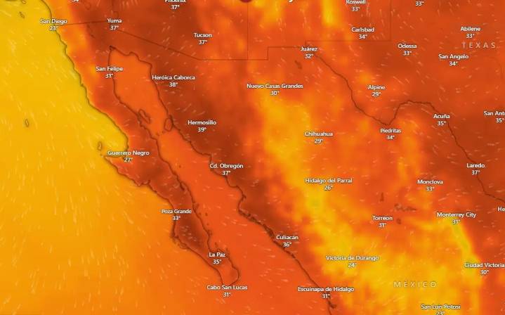 Clima en La Paz y Los Cabos jueves 2 de octubre de 2025