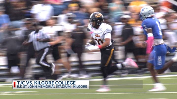 No. 3 TJC football stays unbeaten with 38-17 road win over Kilgore College