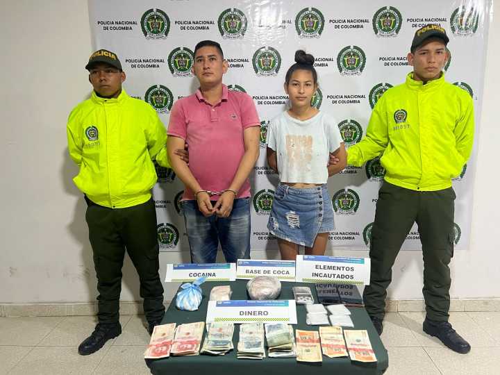 Capturados en flagrancia alias «Elkin» y «La coleta», presuntos expendedores de drogas