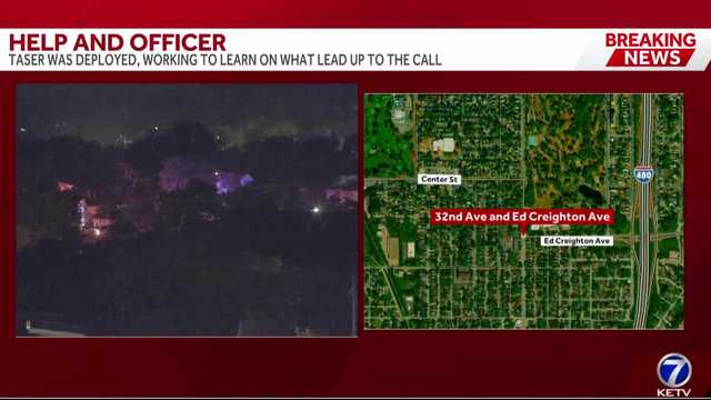 Help an officer call near Hanscom Park, large police presence