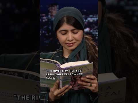 #MalalaYousafzai reads an excerpt from Finding My Way! #FallonTonight