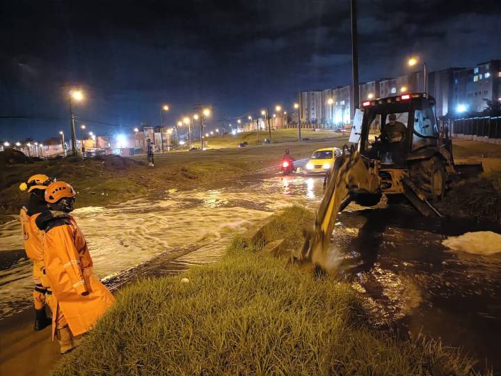 Intensas lluvias en Soacha