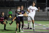 Photos from a D1 boys soccer district semifinal between Birmingham Seaholm and Bloomfield Hills