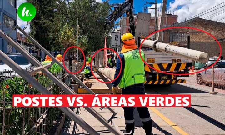 Instalan postes de alta tensión en áreas verdes de Independencia