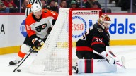 Linus Ullmark stands tall as Senators edge Flyers