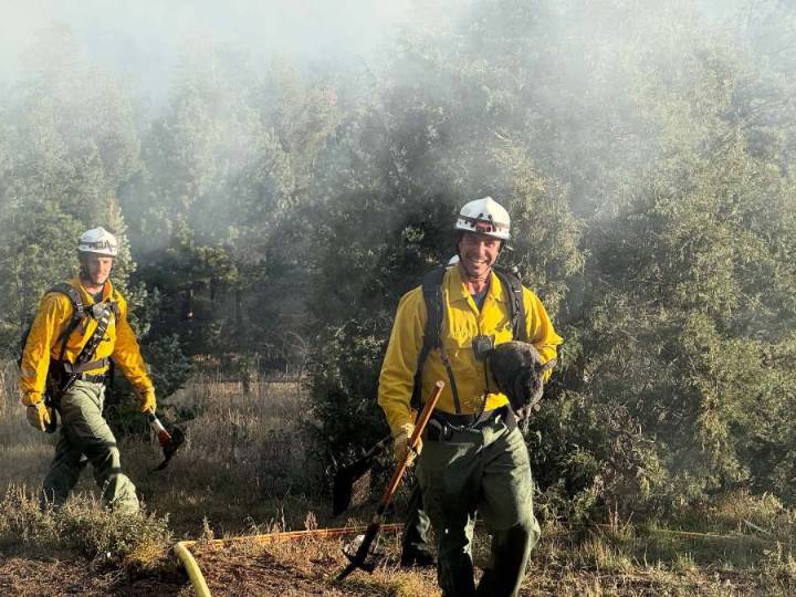 Photos: Crews extinguish fire in outbuilding on Flagstaff Road that housed rabbits, cats