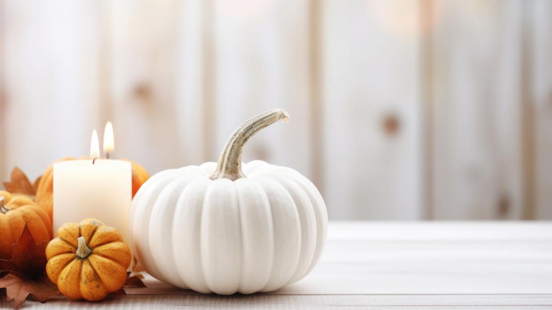 Why some families are displaying white pumpkins this month
