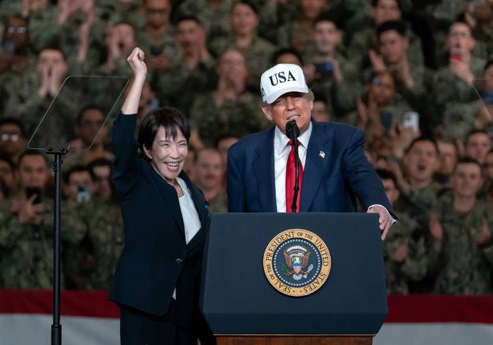 Trump meets with newly elected Japanese Prime Minister Sanae Takaichi in Tokyo