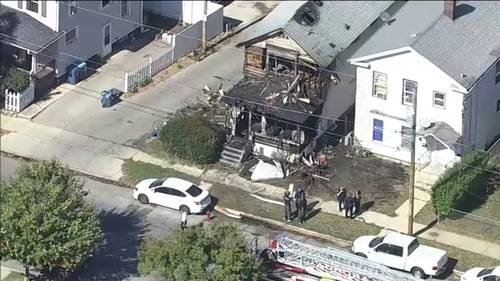 Aurora, Illinois fire: House heavily damaged by large fire on North Avenue in Aurora, video shows