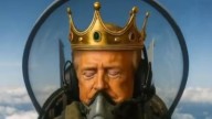 Watch: Amid ‘No Kings’ uprising, Trump shares AI video of himself flying fighter jet, dropping sludge on protesters