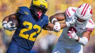 Sherrone Moore takes shot at Alabama for letting Justice Haynes go