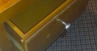 Man films ghost opening drawer and throwing iron in haunted hotel room