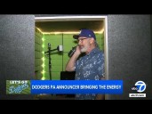 Fan-favorite PA announcer brings the energy to Dodger Stadium