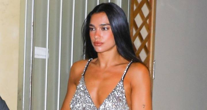 Dua Lipa Slays in Sparkling Silver Top While Stepping Out for Dinner with Friends | Dua Lipa 