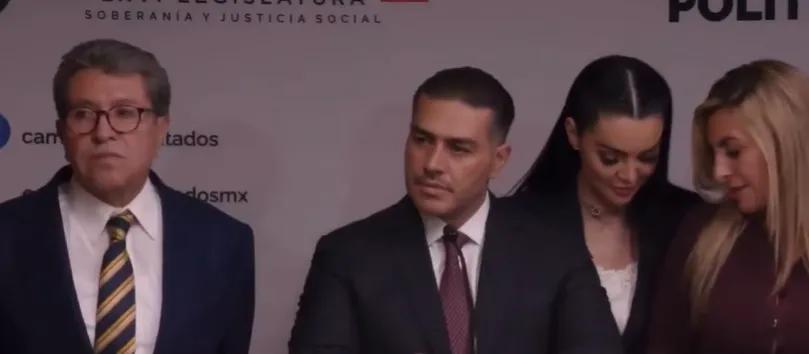 Diputadas de Morena protagonizan forcejeo por estar junto a Harfuch en conferencia