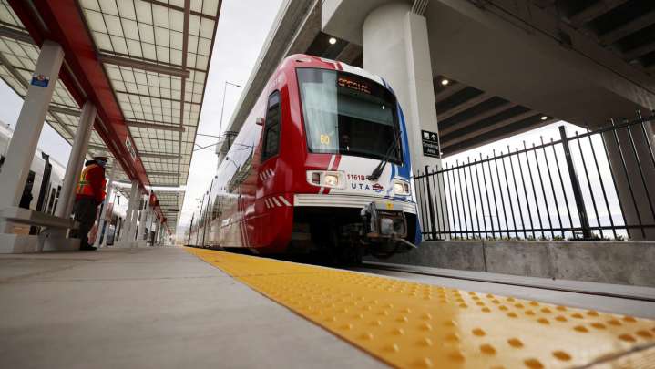 Train and vehicle collision causes traffic in South Jordan