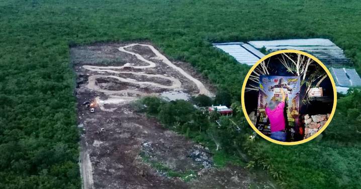 Sin permisos: Clausuran mega pista de motocross, así era la ruta
