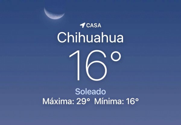 Amanece despejado con temperatura de 16 grados centígrados