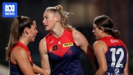 Tayla Harris stars as Melbourne defeats Essendon by 14 points